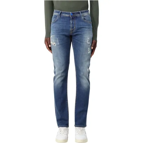 Stilvolle Slim Fit Jeans Upgrade , Herren, Größe: W32 - Jacob Cohën - Modalova