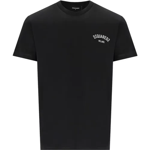 Milano Cool Fit Cotton T-shirt , male, Sizes: 2XL, L, XL - Dsquared2 - Modalova