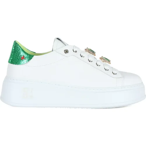 Pia180C Geco Leather Sneakers , female, Sizes: 6 UK, 5 UK, 4 UK, 8 UK - Gio+ - Modalova