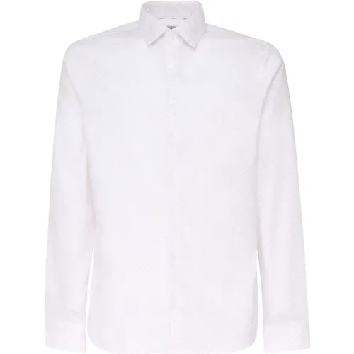 Weißes Baumwoll Elastan Hemd - Calvin Klein - Modalova