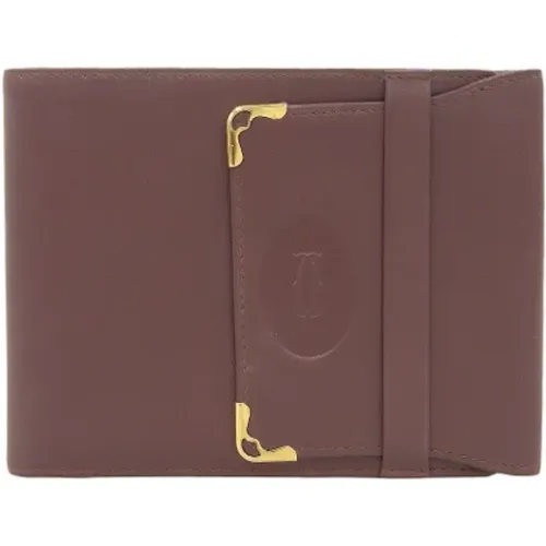 Pre-owned Leather wallets , female, Sizes: ONE SIZE - Cartier Vintage - Modalova