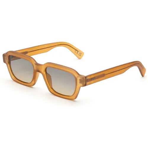 Gelbe Caro Sonnenbrille , unisex, Größe: 52 MM - Retrosuperfuture - Modalova