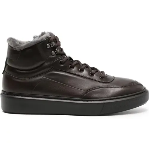 Leather Winter Sneakers , male, Sizes: 10 UK, 9 UK, 12 UK, 7 UK, 11 UK, 8 UK - Casadei - Modalova