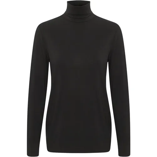 Rollkragen Top & T-Shirt Schwarz , Damen, Größe: L - Saint Tropez - Modalova