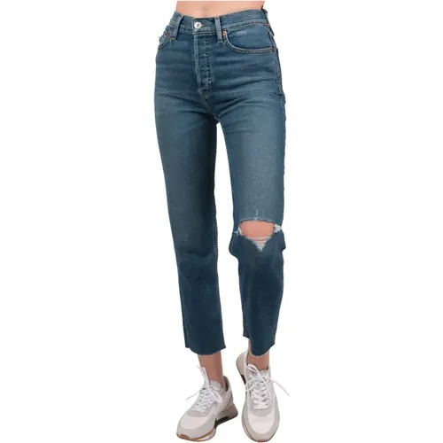 Krümmte Jeans , Damen, Größe: W27 - Re/Done - Modalova