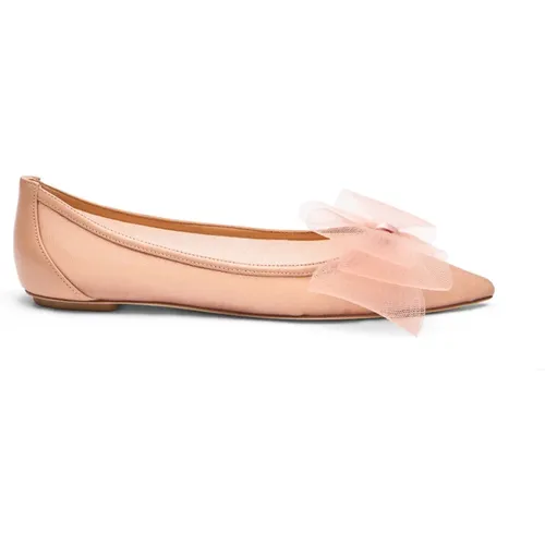 Blushing BOW Flat , Damen, Größe: 38 EU - Stuart Weitzman - Modalova