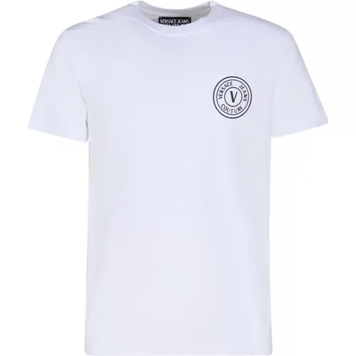 T-shirts and Polos with 98% Cotton , male, Sizes: M, S, XL, L - Versace Jeans Couture - Modalova