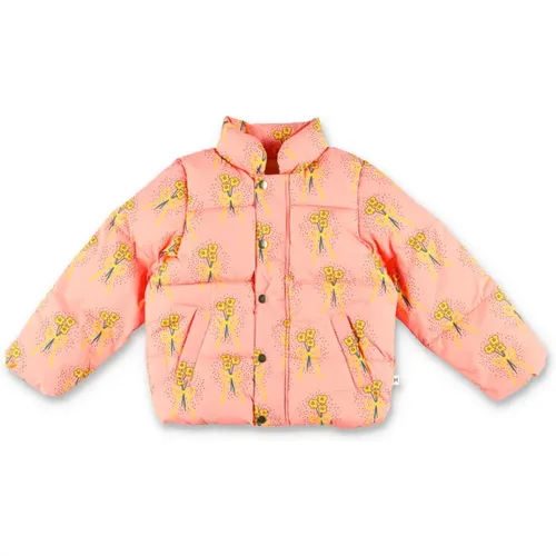 Gelbe Blumen Daunenjacke Oberbekleidung Rose - Mini Rodini - Modalova