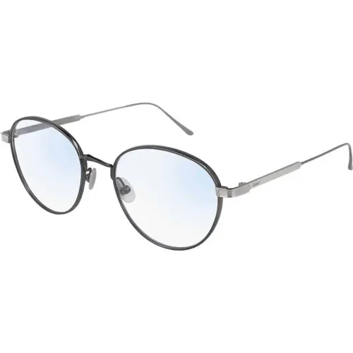 Ct0016O - 006 Ruthenium Eyeglasses , unisex, Sizes: 53 MM - Cartier - Modalova