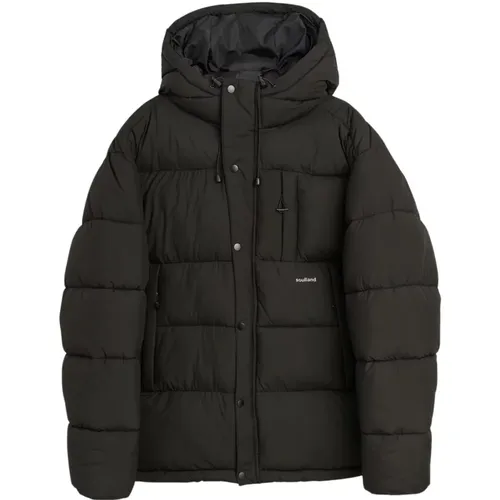 Kapuzen Puffer Jacke , Herren, Größe: Xs/S - Soulland - Modalova