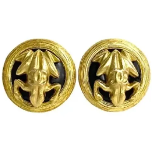 Pre-owned Metal earrings , female, Sizes: ONE SIZE - Chanel Vintage - Modalova