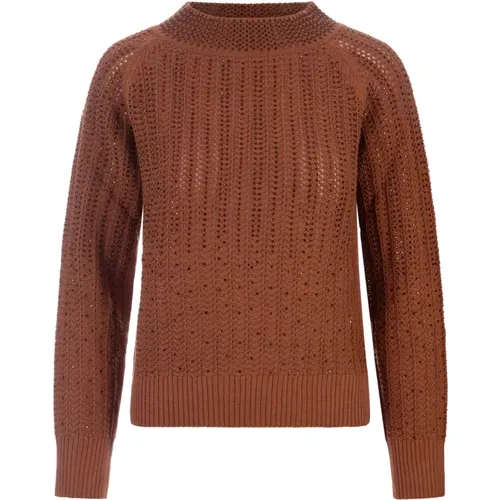 Crystal Appliqué Knit Sweater , female, Sizes: XS, S - Ermanno Scervino - Modalova
