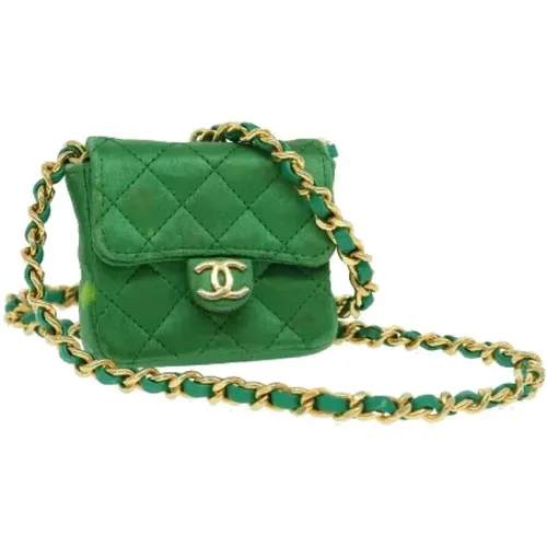 Pre-owned Satin chanel-bags , female, Sizes: ONE SIZE - Chanel Vintage - Modalova