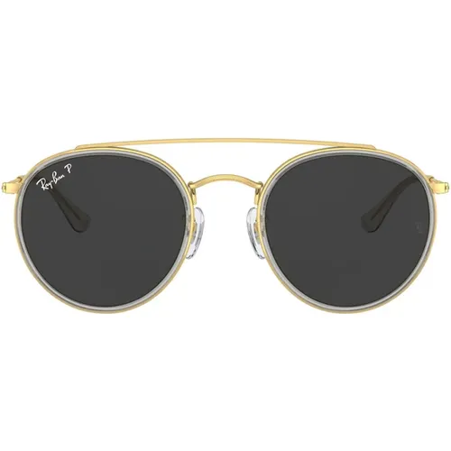 Round Double Bridge Polarized Sunglasses , female, Sizes: 51 MM - Ray-Ban - Modalova