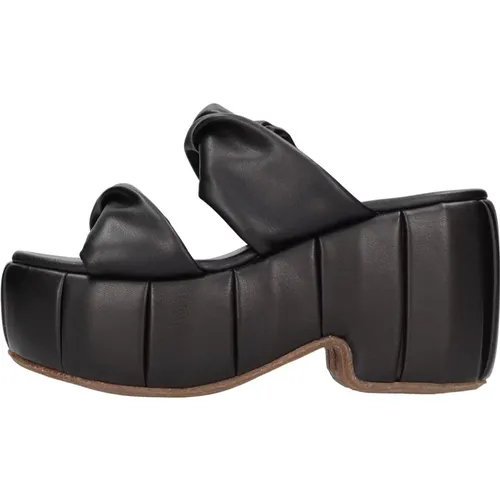 Sandalen Schwarz , Damen, Größe: 37 EU - THEMOIRè - Modalova