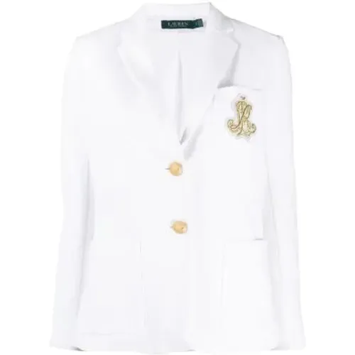 Bullion jacquard blazer , female, Sizes: S, M, XL, XS, L - Ralph Lauren - Modalova