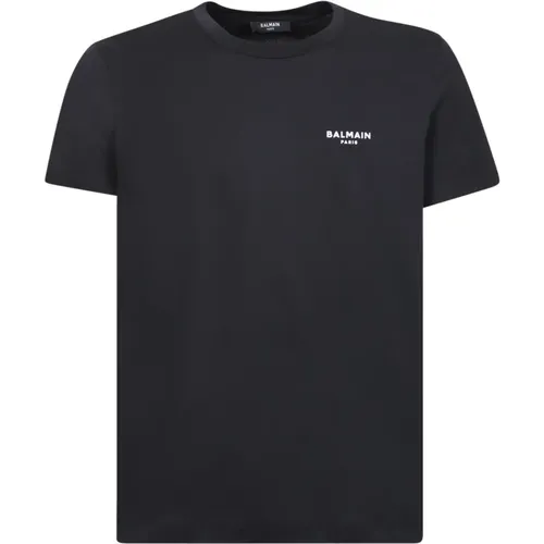 Eco-friendly Cotton T-shirt , male, Sizes: L, M, S - Balmain - Modalova