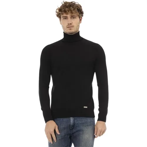 Eleganter Monogramm Rollkragenpullover , Herren, Größe: XL - Baldinini - Modalova