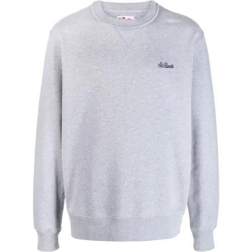 Sweaters Grey , male, Sizes: L, M, S, 2XL, XL - MC2 Saint Barth - Modalova