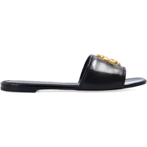 ‘Eleanor’ leather slides , female, Sizes: 5 UK - TORY BURCH - Modalova