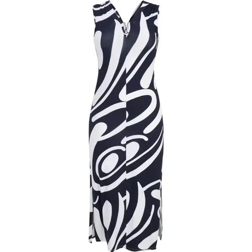 Maxi-Kleid mit Grafik-Print , Damen, Größe: XL - Doris S - Modalova