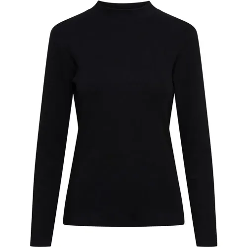 Schwarzer Rollkragenpullover , Damen, Größe: L - &Co Woman - Modalova