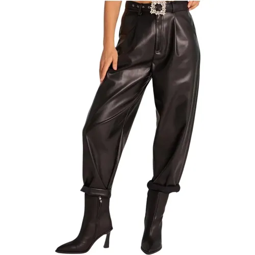 Leather effect trousers , female, Sizes: M, L, S - Alma en Pena - Modalova