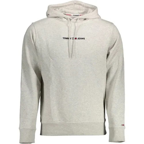 Grauer Pullover , Herren, Größe: XL - Tommy Hilfiger - Modalova