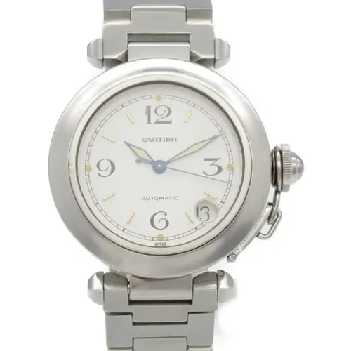 Pre-owned Stainless Steel watches , female, Sizes: ONE SIZE - Cartier Vintage - Modalova