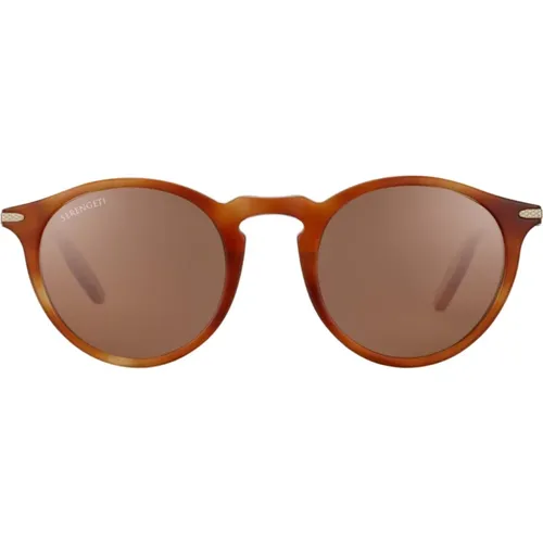 Moderne und sportliche Sonnenbrille - Caramello - Serengeti - Modalova
