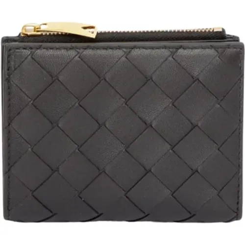 Schwarze Brieftasche mit Kartenfächern , Damen, Größe: ONE Size - Bottega Veneta - Modalova