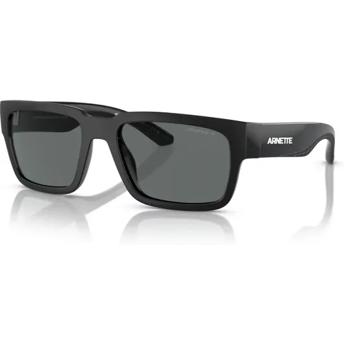 Dark Grey Sunglasses , male, Sizes: 55 MM - Arnette - Modalova