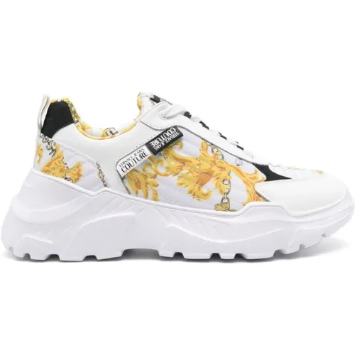 White Sneakers for Men Aw24 , male, Sizes: 9 UK, 6 UK, 7 UK, 8 UK, 11 UK, 10 UK - Versace Jeans Couture - Modalova