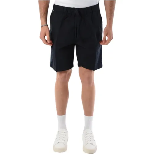 Elastic Waist Bermuda Shorts , male, Sizes: M - Boss - Modalova