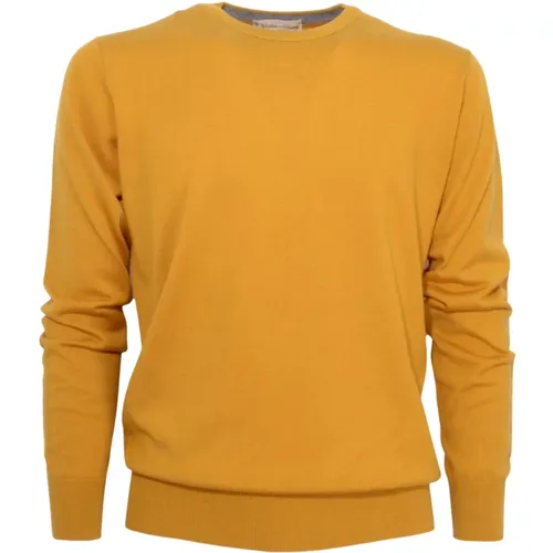 Rundhals-Ausschnitt Strickware , Herren, Größe: 3XL - CASHMERE COMPANY - Modalova