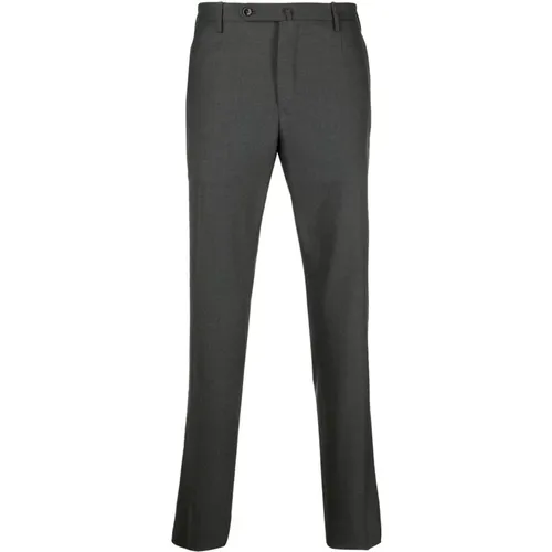Slim-fit Grey Wool Trousers , male, Sizes: 3XL - Incotex - Modalova