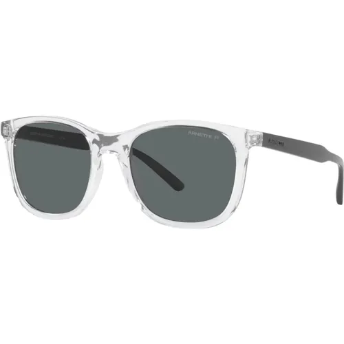 Crystal/Dark Grey Sunglasses Woland , male, Sizes: 53 MM - Arnette - Modalova
