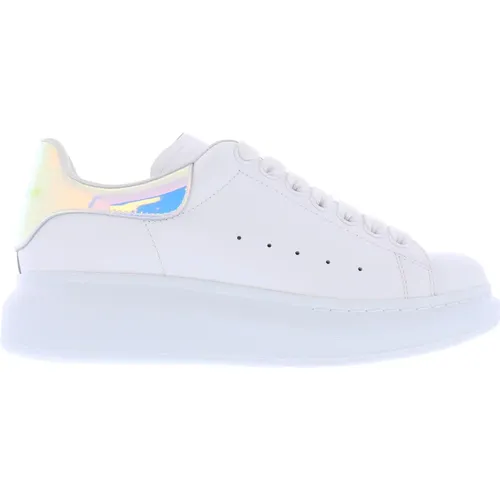 Pearlescent Heel Leather Sneakers , female, Sizes: 8 UK, 5 UK, 2 UK, 7 UK, 4 UK, 7 1/2 UK, 5 1/2 UK - alexander mcqueen - Modalova