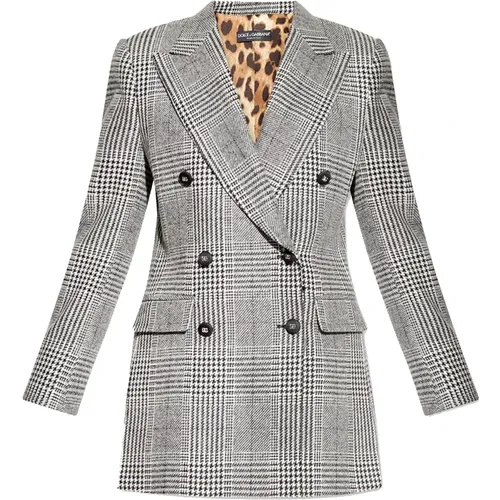 Sophisticated Double-Breasted Blazer , female, Sizes: XS - Dolce & Gabbana - Modalova