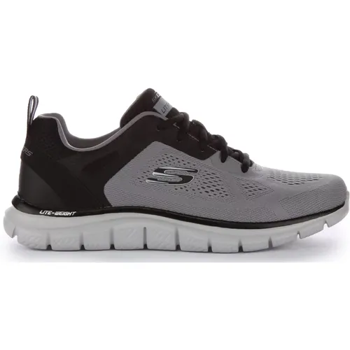 Track Broader Training Shoes Grey Black , male, Sizes: 12 UK, 13 1/2 UK - Skechers - Modalova