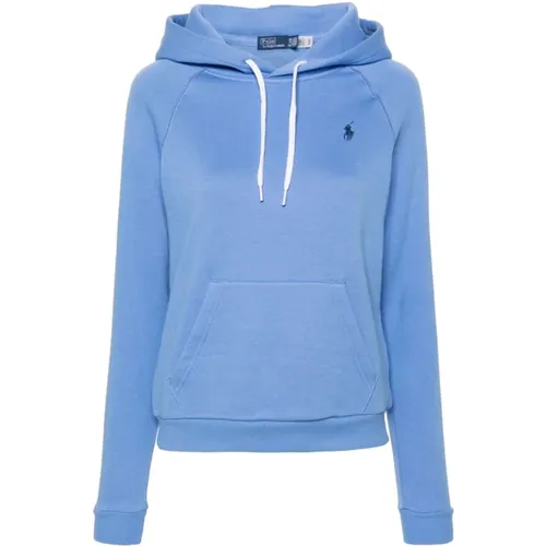 Blaues Sweatshirt Damenmode Ss24 , Damen, Größe: M - Ralph Lauren - Modalova