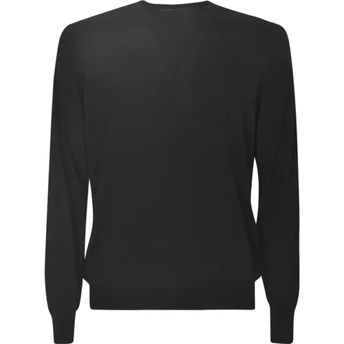 Schwarze Strickpullover , Herren, Größe: S - Tagliatore - Modalova