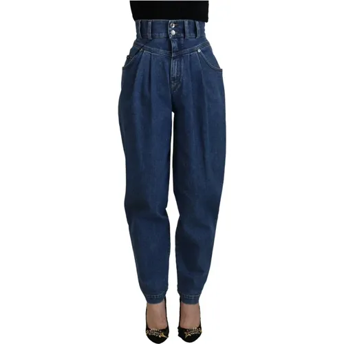 Italian Chic High Waist Jeans , female, Sizes: 2XS, S, 3XS - Dolce & Gabbana - Modalova