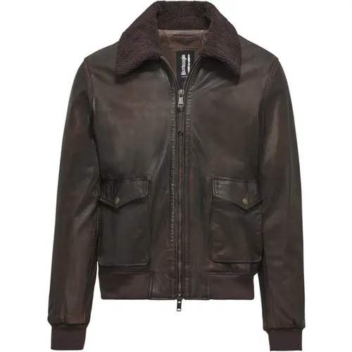 Prit Leather Jacket , male, Sizes: 3XL, 2XL - BomBoogie - Modalova
