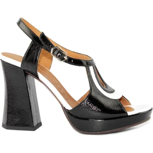 Schwarze/Weiße Sandale , Damen, Größe: 36 EU - Chie Mihara - Modalova