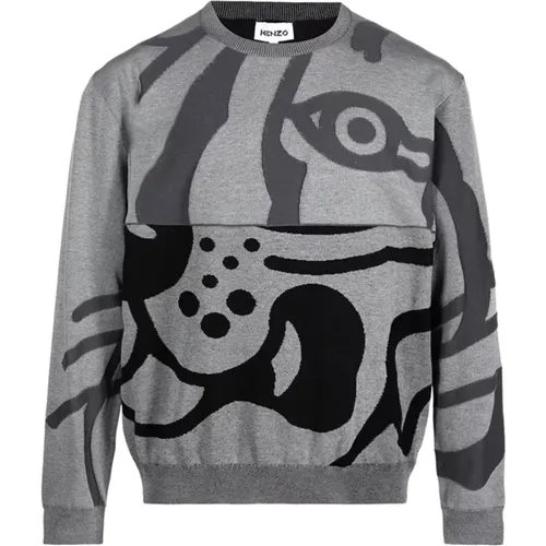 Abstract Tiger Sweatshirt , male, Sizes: S - Kenzo - Modalova