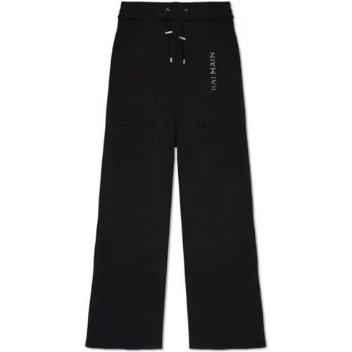 Sports Trousers with Logo Print , male, Sizes: XS, S, L - Balmain - Modalova