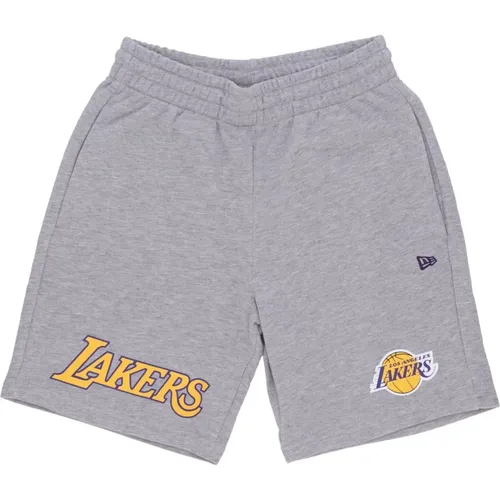 NBA Team Logo Shorts Heather Grey , Herren, Größe: XL - new era - Modalova