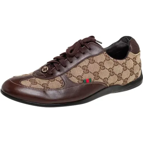 Pre-owned Canvas sneakers , female, Sizes: 7 1/2 UK - Gucci Vintage - Modalova