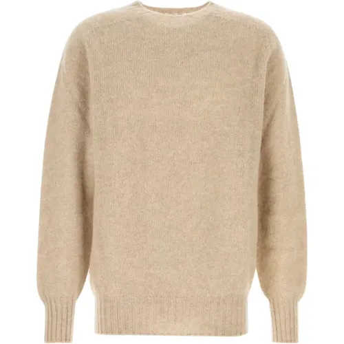 Cooler Wollpullover in Biscuit , Herren, Größe: M - Howlin' - Modalova